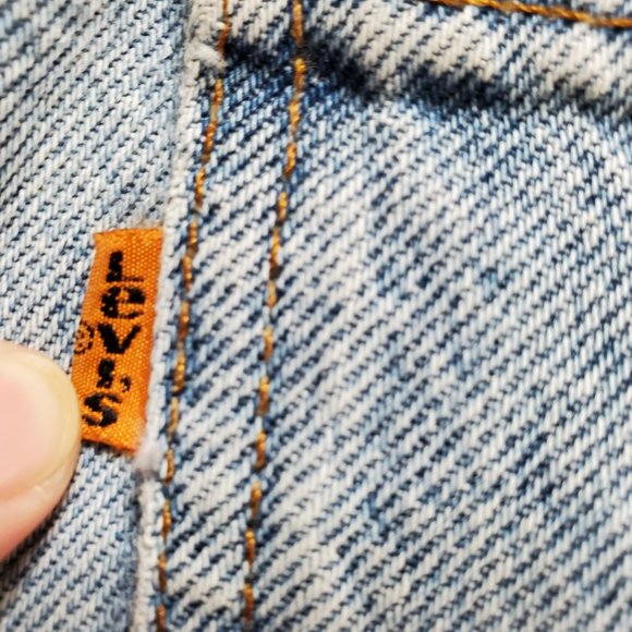 Vintage Levi's 921 Orange Tab Wm's 14 Med High Waist Nineties Distressed Jeans. - Picture 9 of 13
